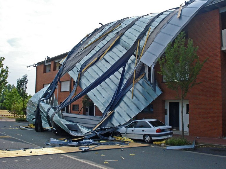 Industrial Roof Damage Storm Hobart